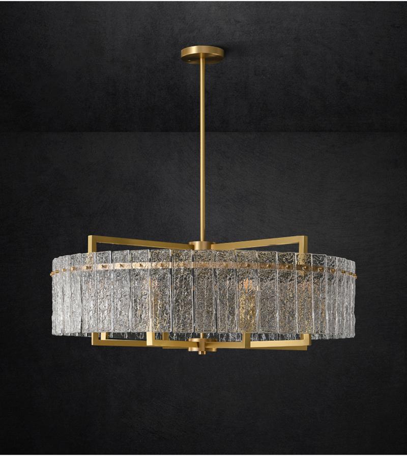 Olivia Classic Moire Crystal Round Chandelier