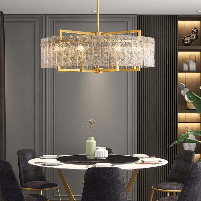 Olivia Classic Moire Crystal Round Chandelier