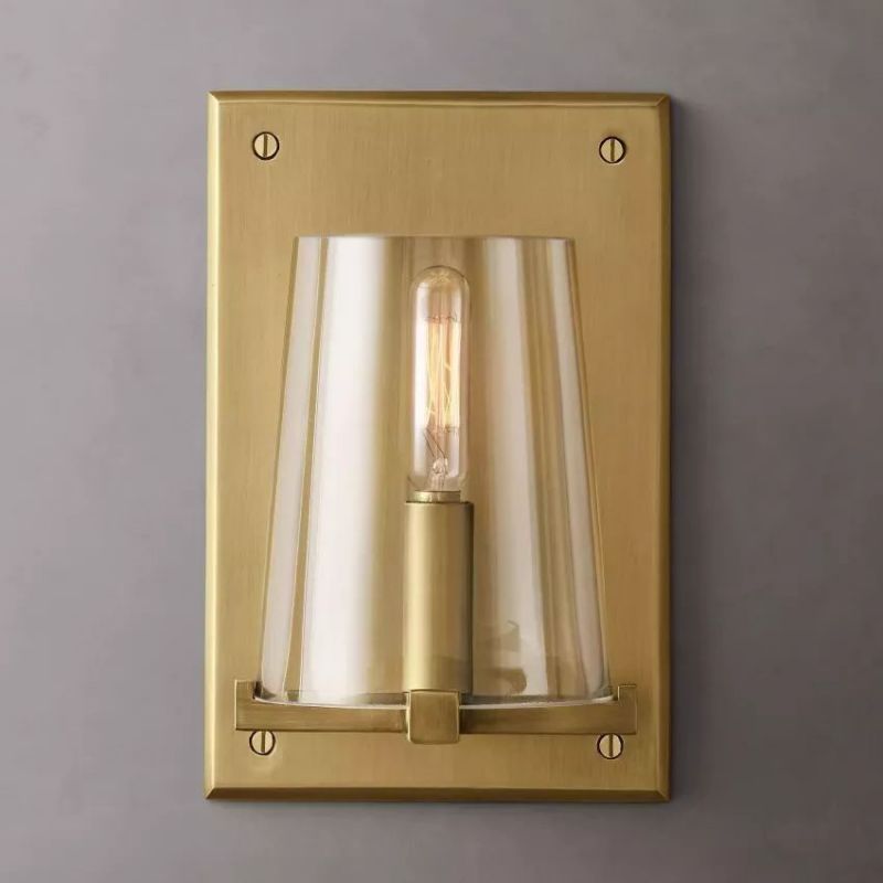 Pauillac Clear Glass Wall Sconce