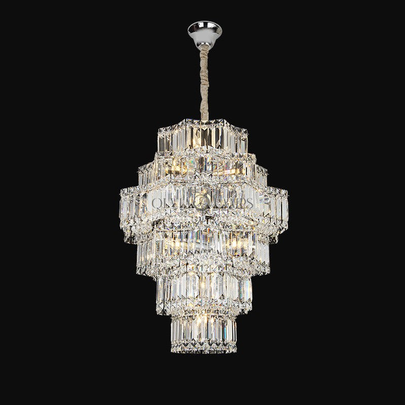 Large Multi-Tier Chandelier For Entryway