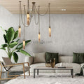 Alabaster Modern 5-Cup Chandelier