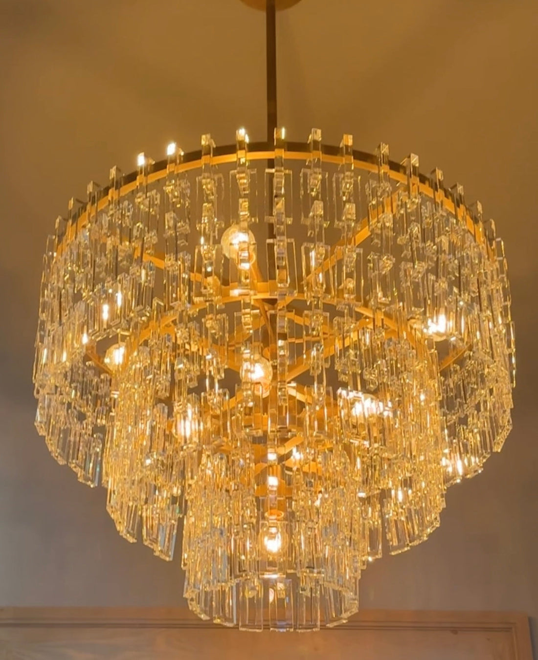 Marigan Tier K9 Crystal Round Chandelier 37''49''61''