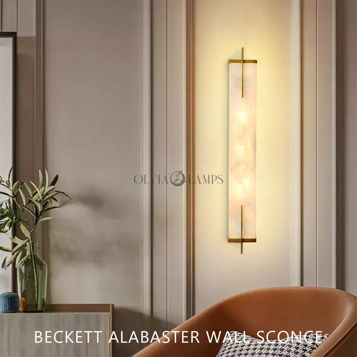 Beckett Alabaster Wall Sconce