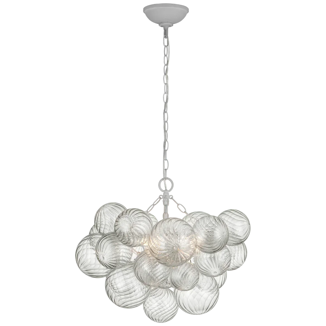 Olivia Talila Glass Globe Chandelier 24", Modern Kitchen Island Pendant Lamp