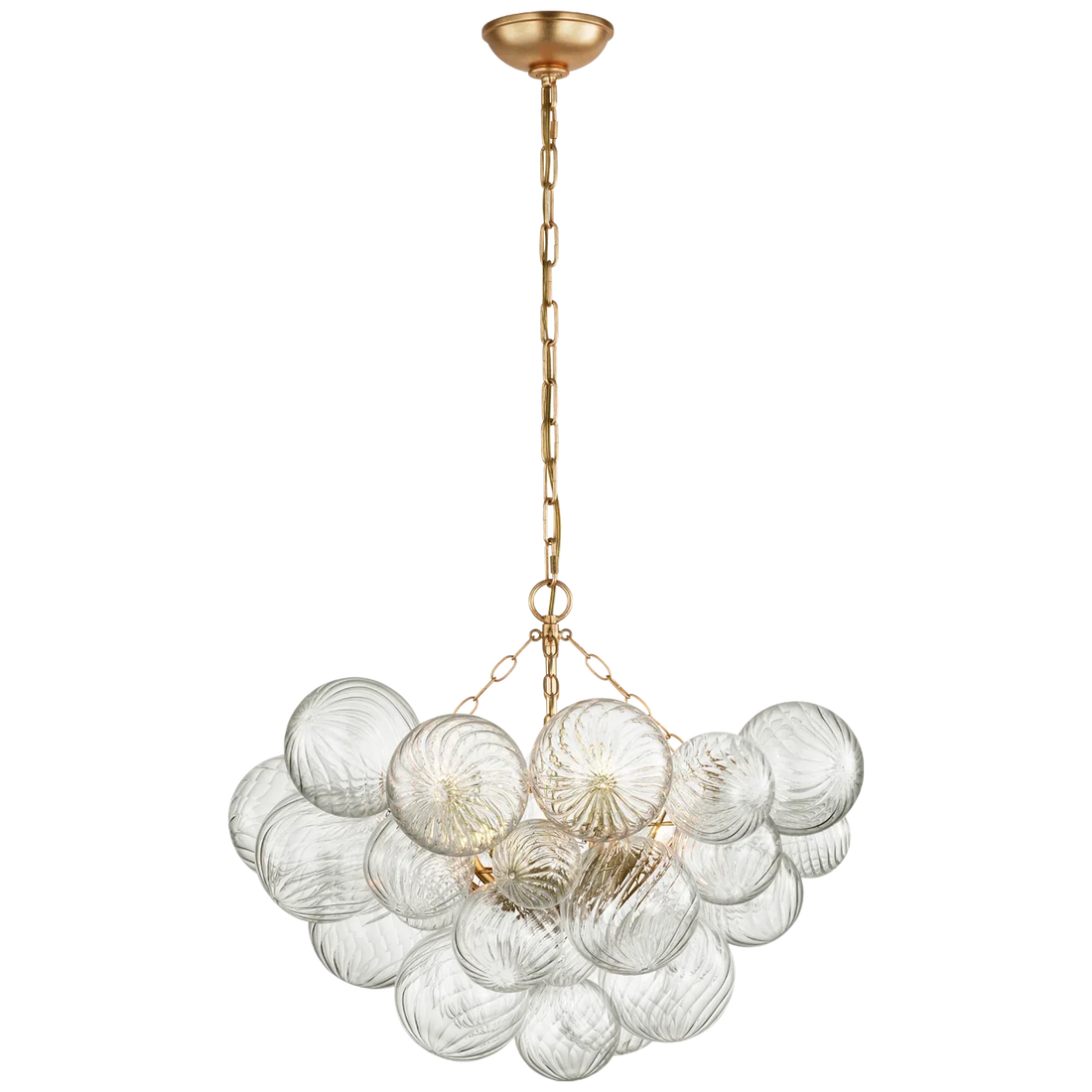 Olivia Talila Glass Chandelier 30", Modern Chandelier Lamp Pendant for Dining Room