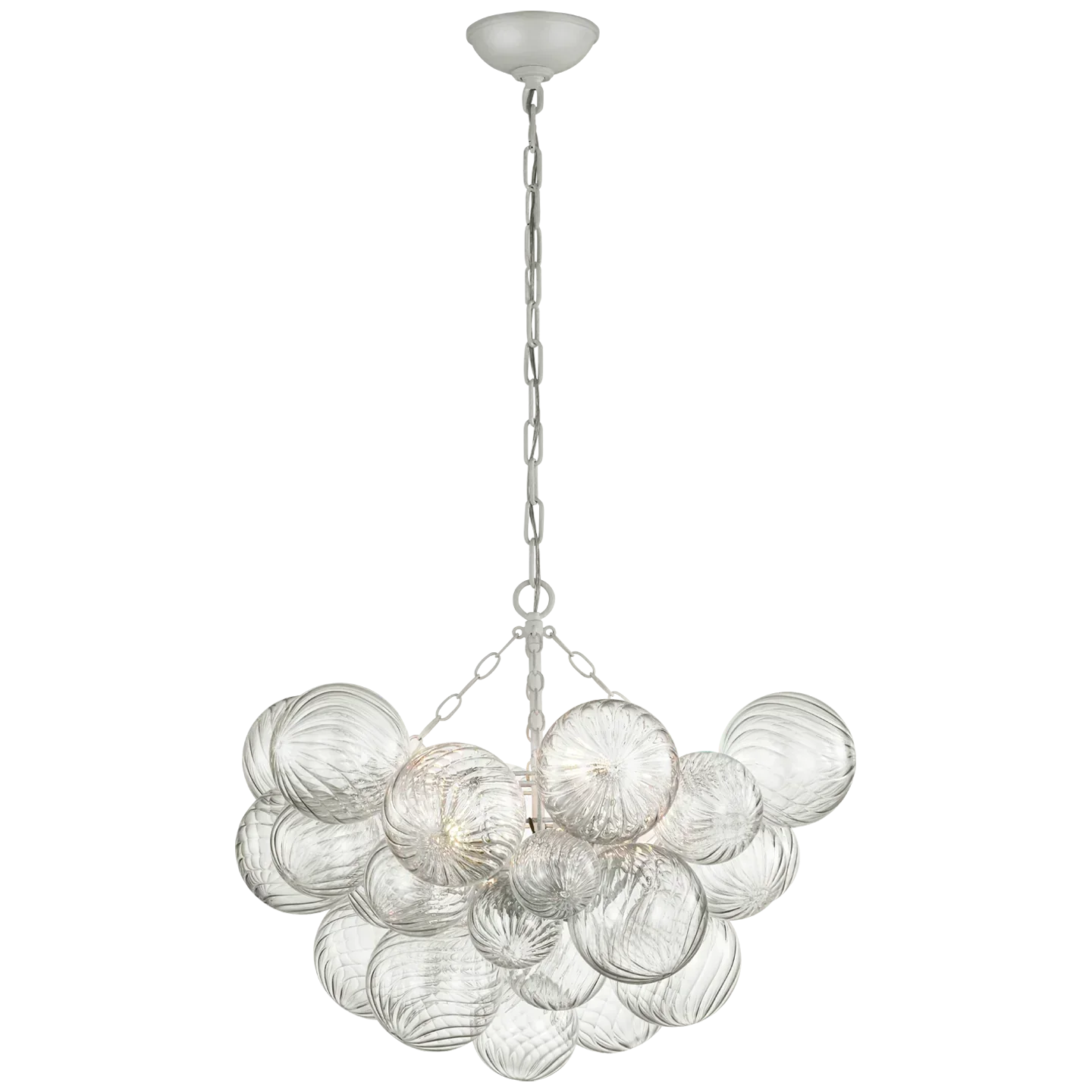 Olivia Talila Glass Chandelier 30", Modern Chandelier Lamp Pendant for Dining Room