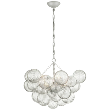 Olivia Talila Glass Chandelier 30", Modern Chandelier Lamp Pendant for Dining Room