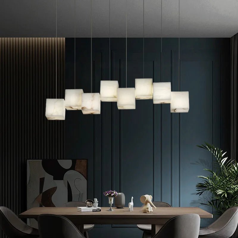 Olivia Kyvikos Alabaster Pendant Light