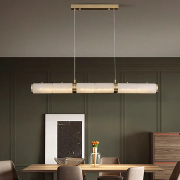 Olivia Alabaster Anne Art Linear Chandelier