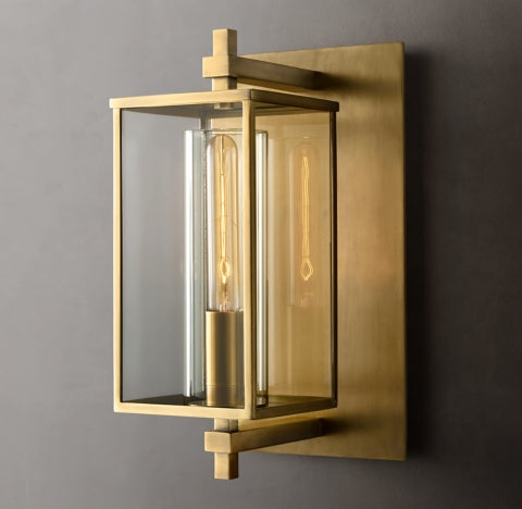 Olivia Devulde Square Outdoor Sconce 16"H