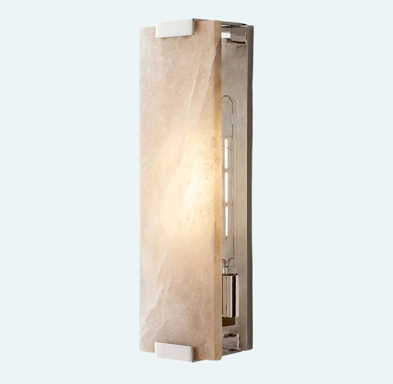 Olivia Ravage Alabaster Grand Sconce