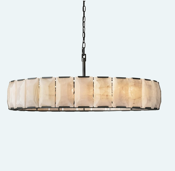 Olivia Harlow Calcite Round Chandelier D 60"