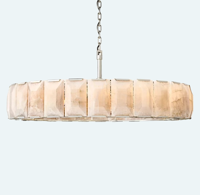 Olivia Harlow Calcite Round Chandelier D 60"