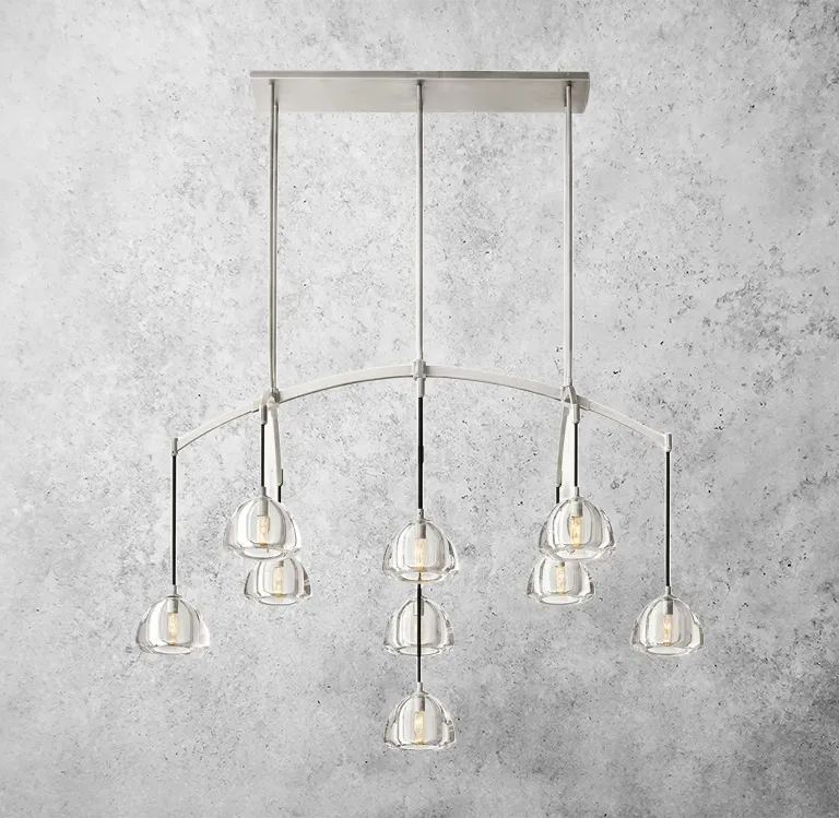 Olivia Hamisphere Linear Chandelier 54”