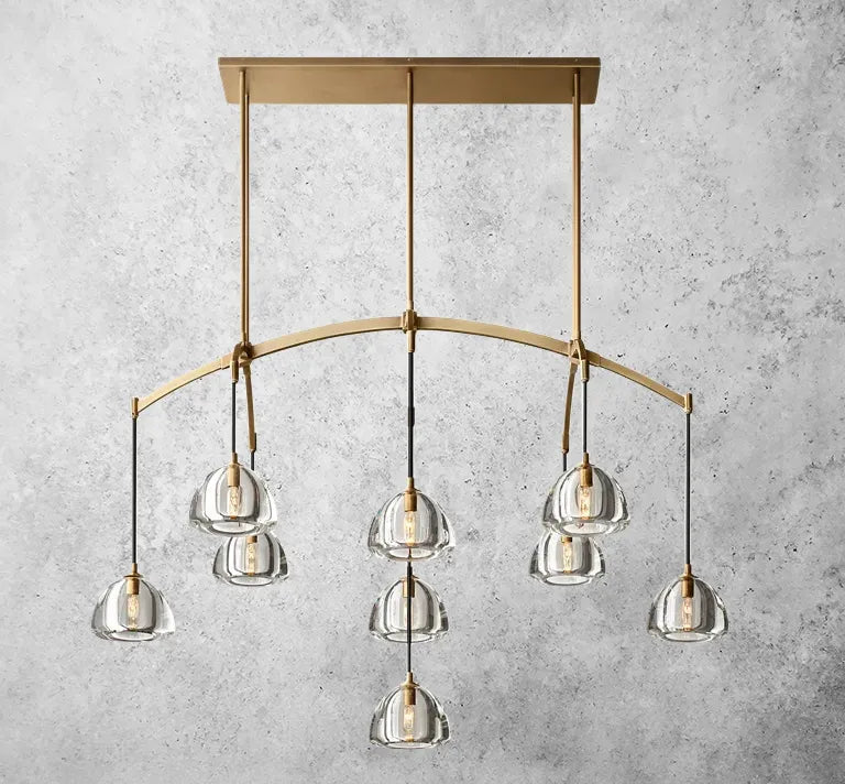 Olivia Hamisphere Linear Chandelier 54”