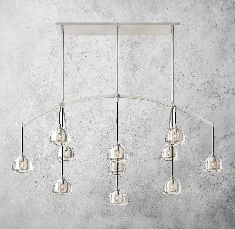 Olivia Hamisphere Linear Chandelier 72”