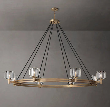 Olivia Demaret Double Round Chandelier 60"