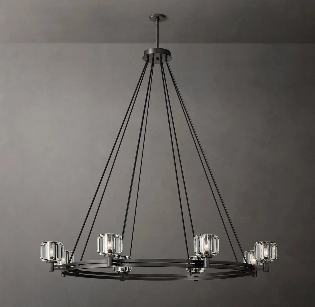 Olivia Demaret Double Round Chandelier 60"