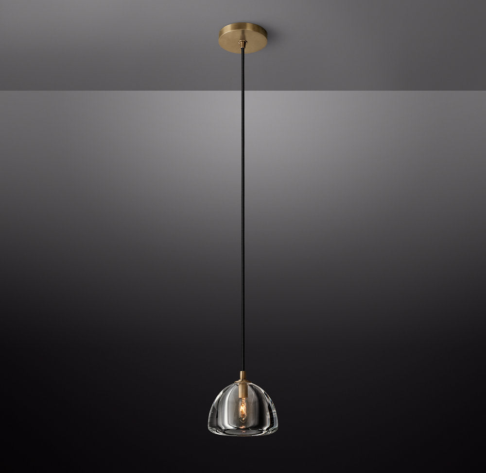 Olivia Hemispheae Modern Glass Pendant Light