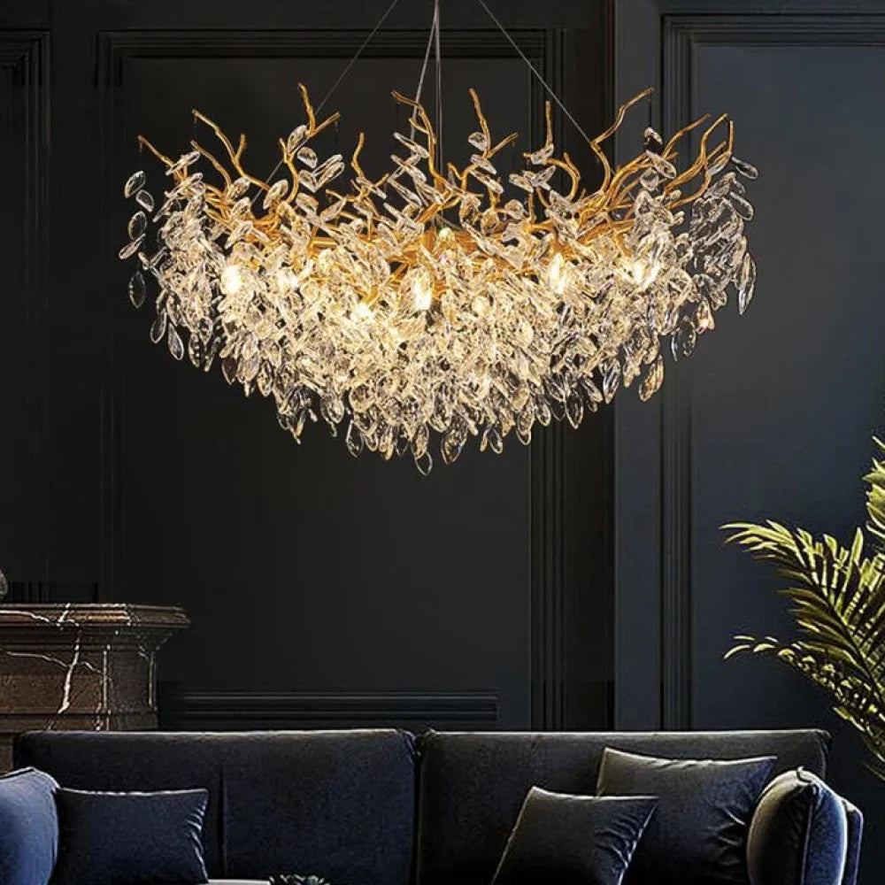 Renata Polyhedral Crystal Branch Chandelier