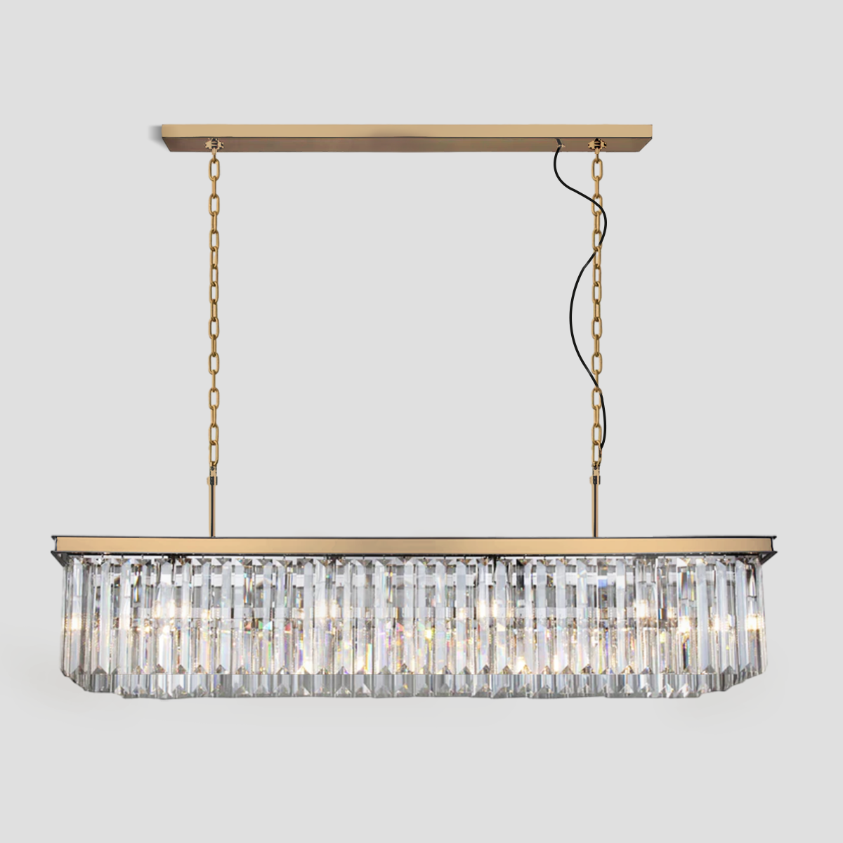 Olivia Odeon Crystal Rectangular Chandelier 59“