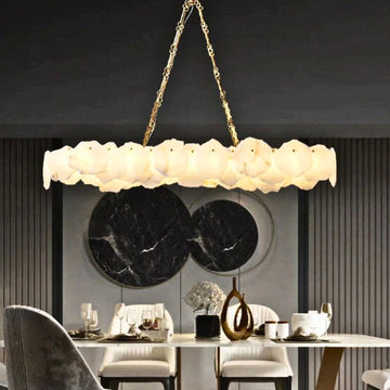 Olivia Shatkon Alabaster Chandelier Light