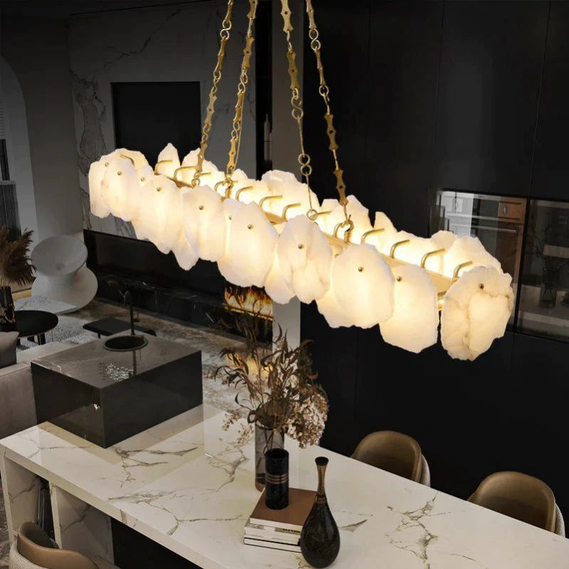 Olivia Shatkon Alabaster Chandelier Light