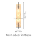 Beckett Alabaster Wall Sconce