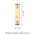 Beckett Alabaster Wall Sconce