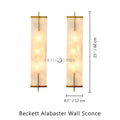 Beckett Alabaster Wall Sconce