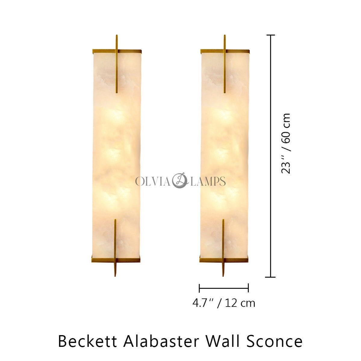 Beckett Alabaster Wall Sconce