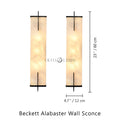 Beckett Alabaster Wall Sconce