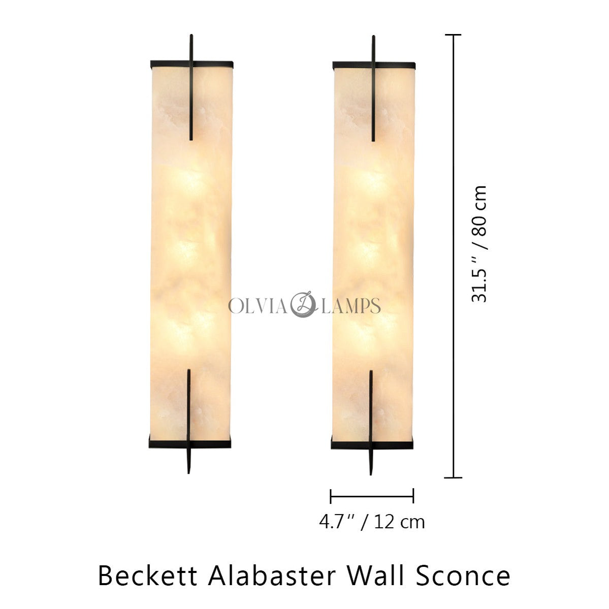 Beckett Alabaster Wall Sconce