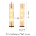 Beckett Alabaster Wall Sconce