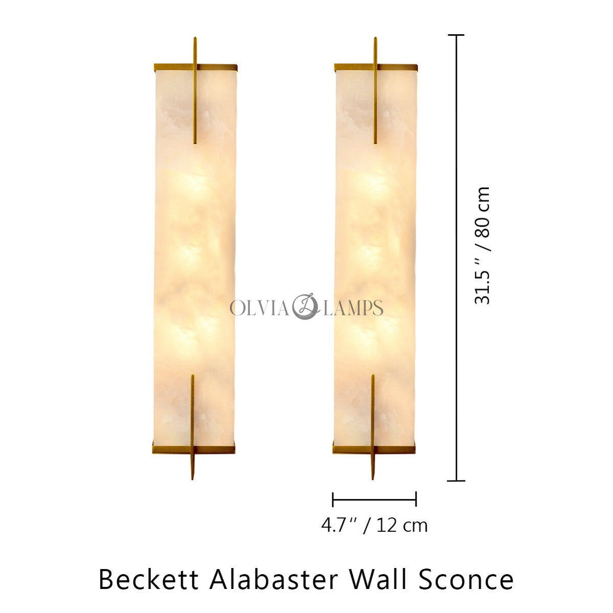 Beckett Alabaster Wall Sconce