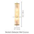 Beckett Alabaster Wall Sconce