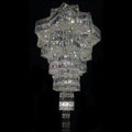 beautiful magnificient stunning crystal chandelier star shaped multi layers