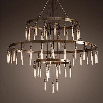 Retro-Inspired Metal Pendant Light Chandelier for Living Room/Bedroom/Staircase/Villa