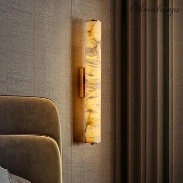 Tong Alabaster Wall Sconce