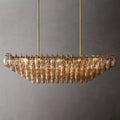 Chiaravalle Glass Tiered Rectangular Chandelier 54