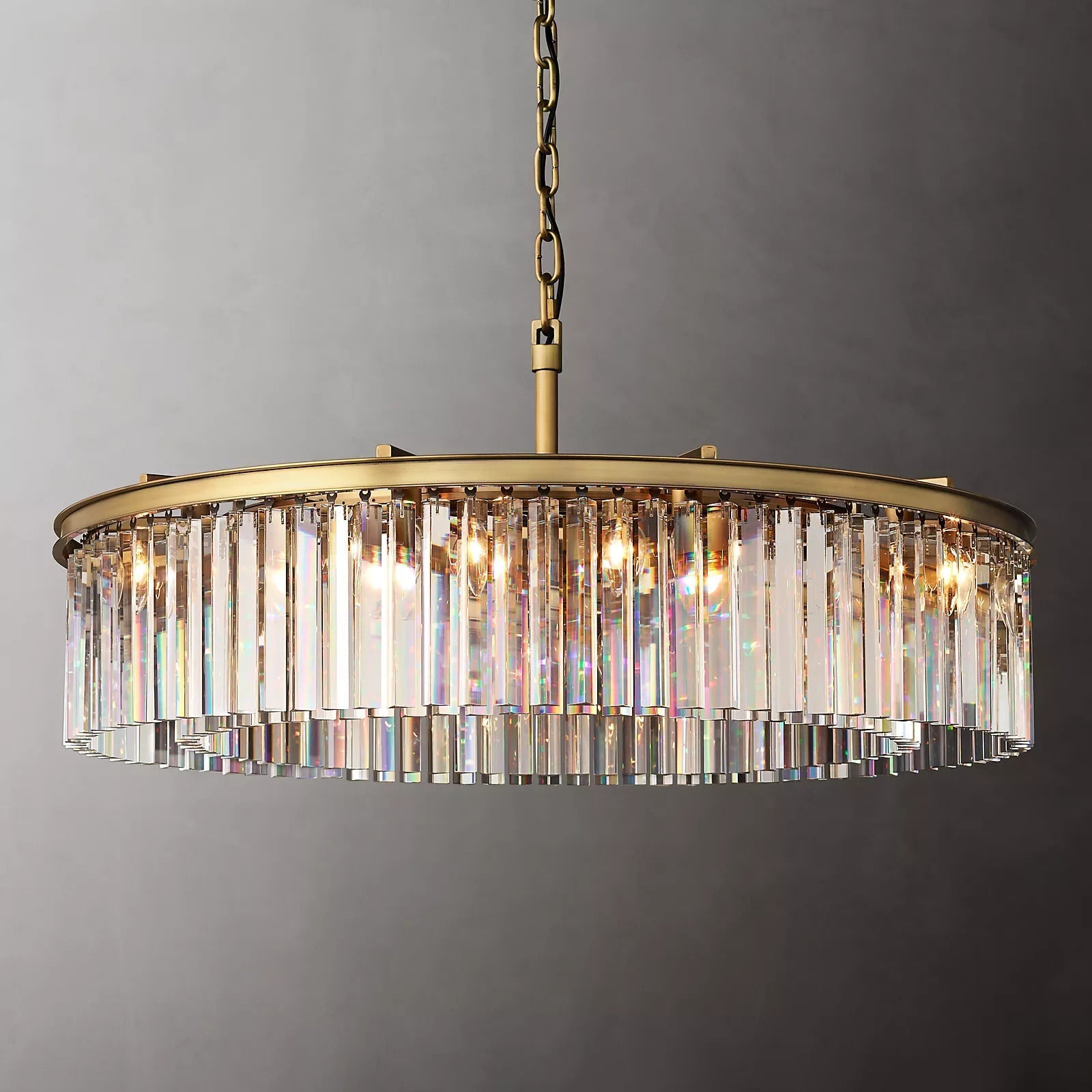 Odaon Crystal Round Chandelier 43"