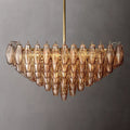 Chiaravalle Glass Tiered Square Chandelier 32