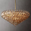 Chiaravalle Glass Tiered Round Chandelier 37