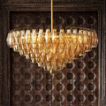 Chiaravalle Glass Tiered Round Chandelier 37