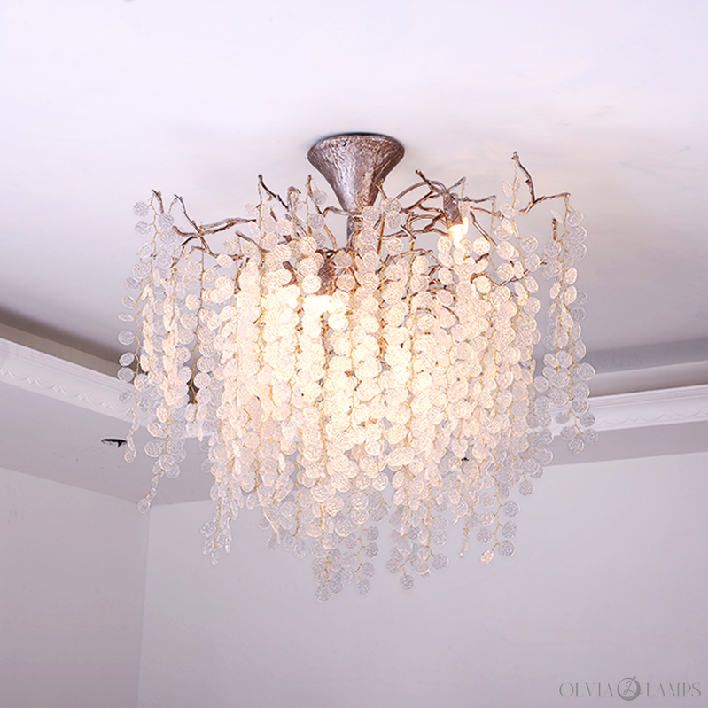 Ellie Modern Crystal Branch Chandelier - Ineffable Lighting