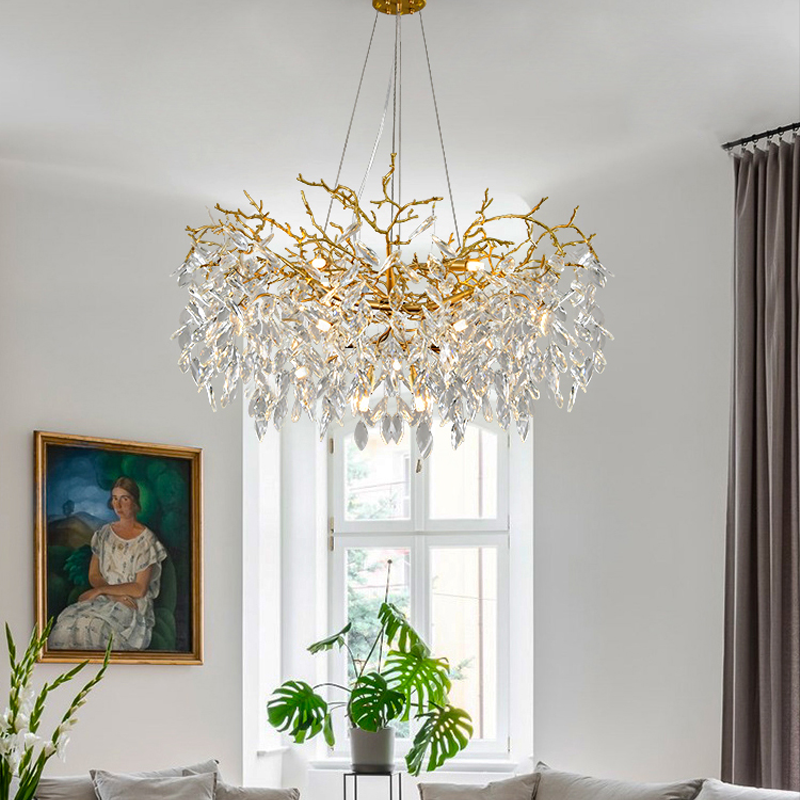 Cleo Branch Crystal Chandelier Light - Ineffable Lighting