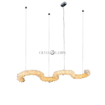 Spiral Rock Crystal Dining Room Creative Chandelier