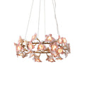 Ceramic Blossom Flower Round Bedroom Chandelier