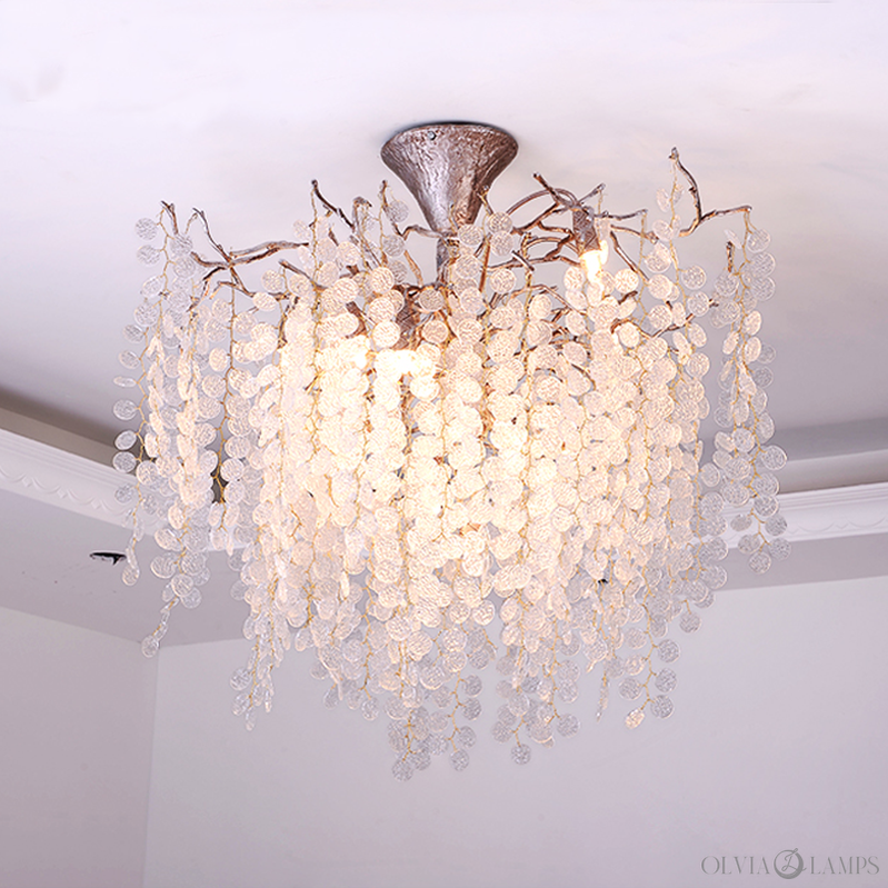 Ellie Modern Crystal Branch Chandelier - Ineffable Lighting