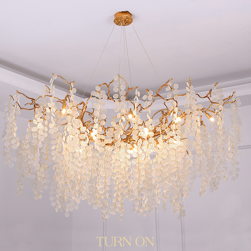 Thirza Branch Crystal Dining Room Chandelier - Ineffable Lighting